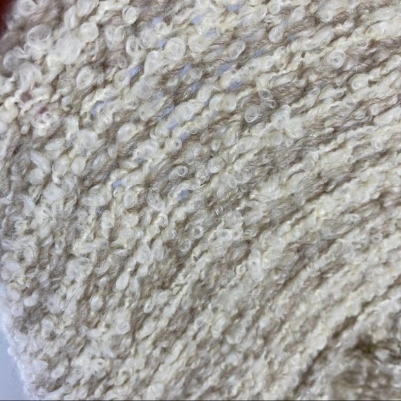 Loft Open Front Oversized Tan Cardigan Wool Mohair Alapaca Blend - Picture 12 of 12